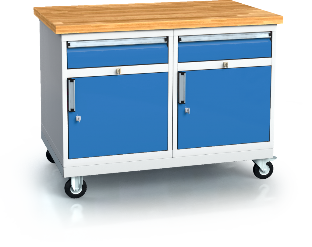 Standardausführung alpede PROFI - Platten - Container - Fahrgestell 880 x 1200 x 700